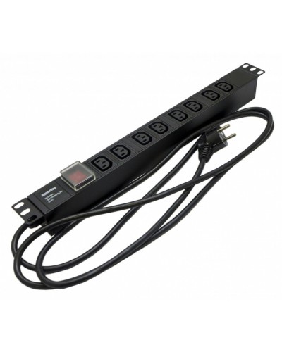 SHE19-8IEC-S-2.5EU. Блок розеток 19. Hyperline в Кемерово