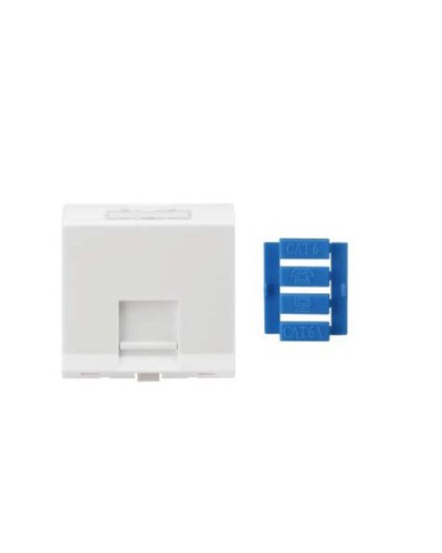 SIP3A-1K-M45-45. Вставка угловая 45x45 для 1 модуля Кeystone Jack, со шторками. Hyperline в Кемерово
