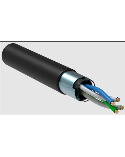 GENERICA F/UTP 5E 24AWG 2PR LDPE 1м черный 305м (BC3-C5E02-339-305-R-G). Кабель «витая пара» (LAN) для структурированных систем связи. IEK в Кемерово