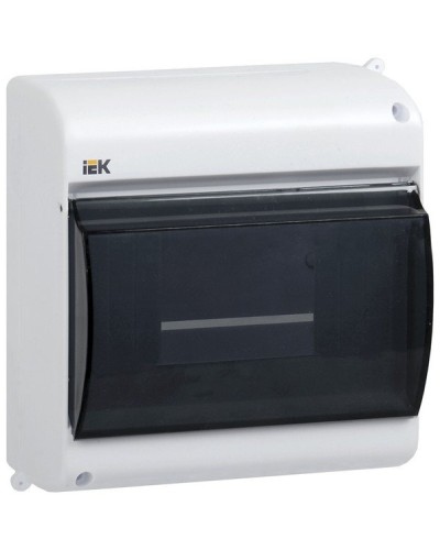 Корпус пластиковый КМПн 2/4 IP30 белый KREPTA 3 (MKP42-N-04-30-12). Щиток модульный с прозрачной дверцей, настенный. IEK в Кемерово