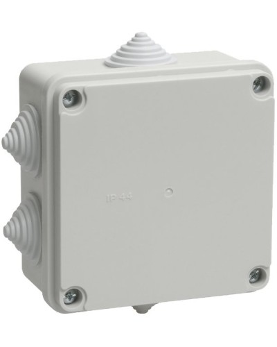 Коробка распаячная КМ41233 100х100х50 открытой проводки IP44 6 гермовводов серая (UKO11-100-100-050-K41-44). Коробка распаячная безгалогенная (HF). IEK в Кемерово