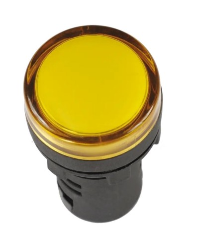 Лампа AD22DS (LED) матрица D22 мм желтый 12В AC/DC желтый (BLS10-ADDS-012-K05). Светосигнальный индикатор. IEK в Кемерово