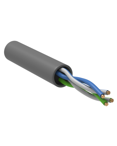 GENERICA U/UTP кат. 5E 100МГц 2 пары PVC INDOOR серый (BC1-C5E02-111-305-G). Кабель «витая пара» (LAN) для структурированных систем связи. IEK в Кемерово