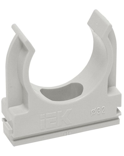 Держатель с защёлкой D25 серый ELASTA (100 шт) (CTA10D-CF25-K41-100). Держатель с защёлкой. IEK в Кемерово