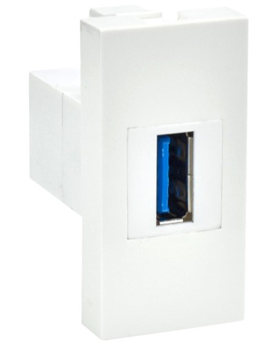Розетка USB A 3.0 PRIMER РКЮ-10-00-П белый IEK (PR-KK40D-RU-0-1-A3-K01). Розетка USB. IEK в Кемерово