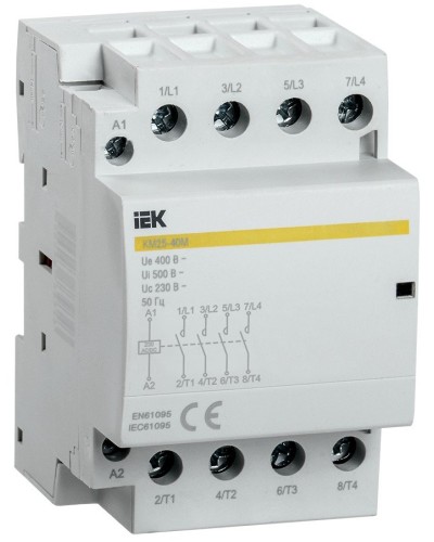 Контактор модульный КМ25-40М AC/DC (MKK21-25-40). Контактор модульный. IEK в Кемерово