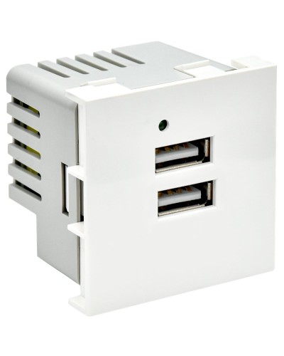 Розетка USB A+A 4,2А PRIMER РКЮ-23-40-П белый IEK PR-KK40D-RU-0-2-AA-K01). Розетка USB. IEK в Кемерово