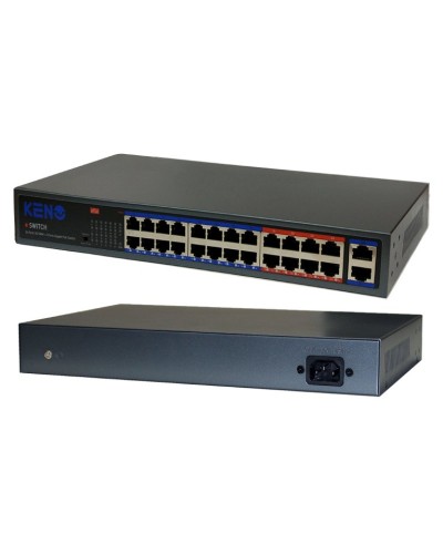 KN-SW2402POE+. Коммутатор с питанием по PoE. KENO в Кемерово