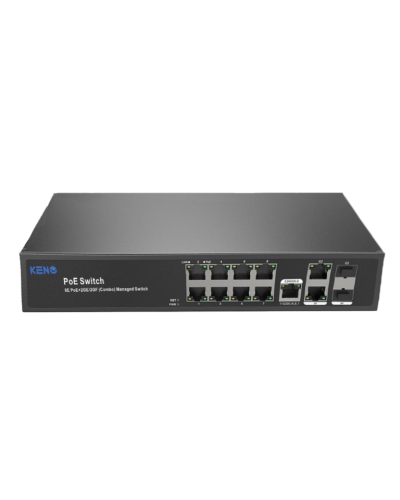 KN-SW802SFP/M2. Коммутатор с питанием по PoE. KENO в Кемерово