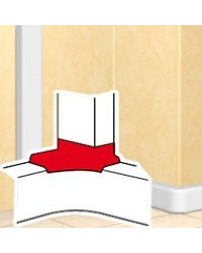 Отвод угловой для короба DLP 35х80/105, 50х80/150 (010763): Отвод угловой в Кемерово