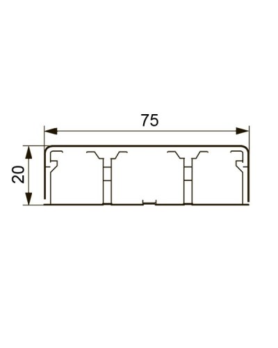 Короб DLPlus 75х20 (030033): Кабель-канал в Кемерово