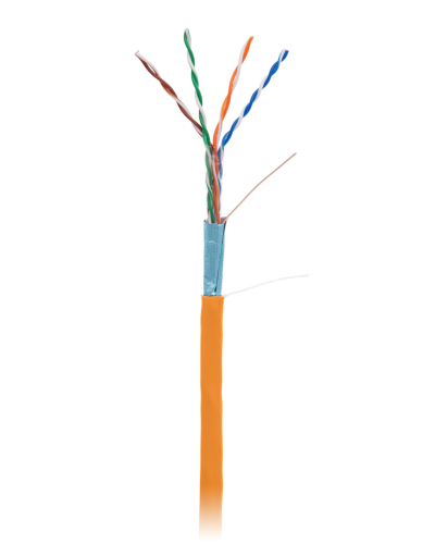 F/UTP 4pair, Cat5e, In, LSZH (EC-UF004-5E-LSZH-OR). Кабель «витая пара» (LAN) для структурированных систем связи. NETLAN в Кемерово