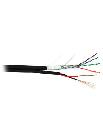 F/UTP 4pair, Cat5e, Out, PVC+PWR (EC-UF004-5E-PC075-PE-BK). Кабель «витая пара» (LAN) для структурированных систем связи. NETLAN в Кемерово