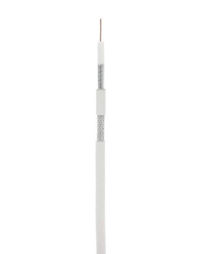 RG-6 CCS, In, PVC (EC-C2-32123A-WT-1). Кабель коаксиальный омедненный. NETLAN в Кемерово