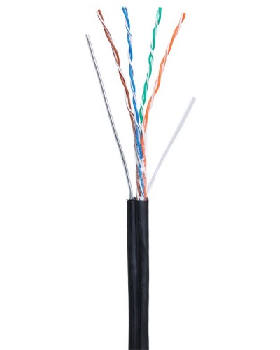 U/UTP 4pair, Cat5e, Out, Sw, PE (EC-UU004-5E-PE-SW-BK). Кабель «витая пара» (LAN) для структурированных систем связи. NETLAN в Кемерово