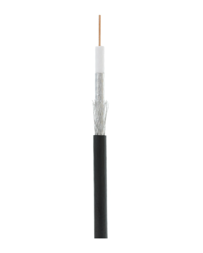 RG-6 CCS, Out, PE (EC-C2-32123B-BK-3). Кабель коаксиальный омедненный. NETLAN в Кемерово