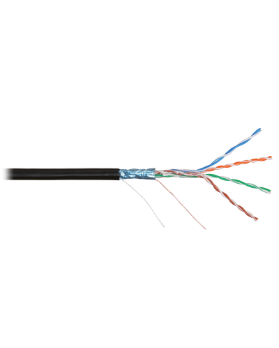 F/UTP 4pair, Cat5e, Solid, Out, PVC (NMC 2200B-BK). Кабель «витая пара» (LAN) для структурированных систем связи. NIKOMAX в Кемерово