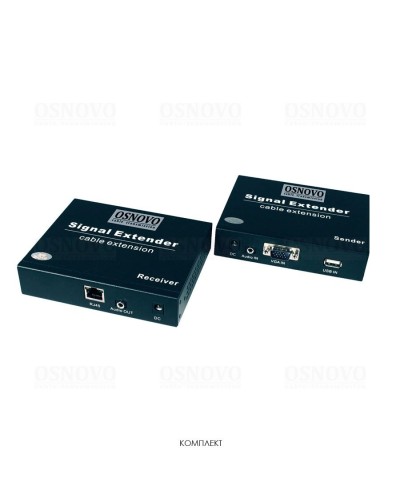 TLN-VKM/1+RLN-VKM/1(ver.2). Удлинитель VGA, аудио-сигналов. OSNOVO в Кемерово