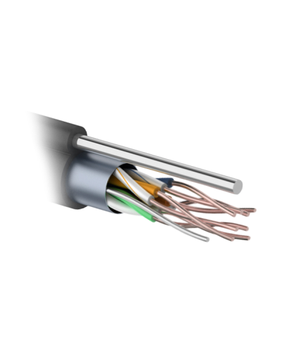 F/UTP 4PR 24AWG CAT5e 305м OUTDOOR+ТРОС*1. PROCONNECT (01-0155). Кабель «витая пара» (LAN) для структурированных систем связи. PROCONNECT в Кемерово