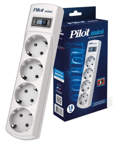 Pilot mini 3м. Сетевой фильтр. Pilot в Кемерово