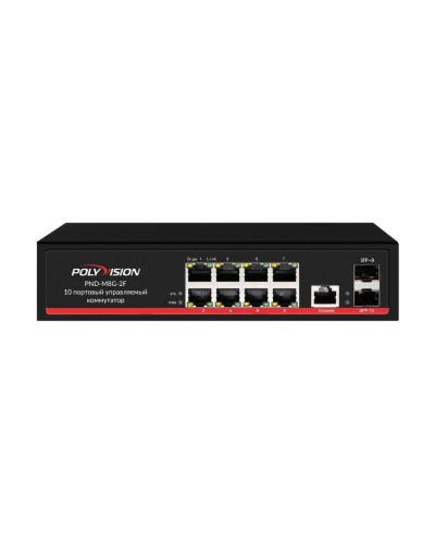 PND-M8GP-2F(150). Коммутатор управляемый оптический 10 портовый. Polyvision в Кемерово