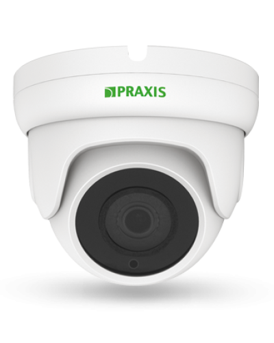 PE-7141IP 2.8. Видеокамера IP купольная. Praxis в Кемерово