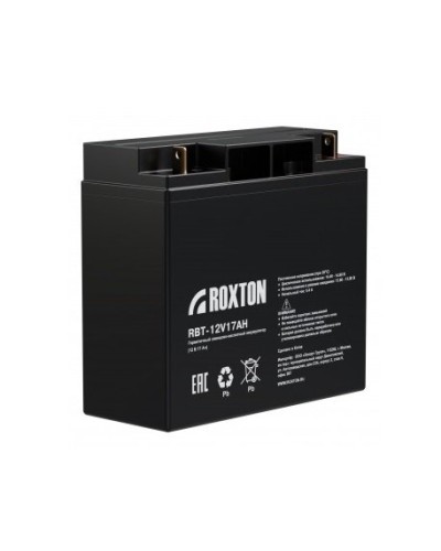 RBT-12V17AH. Аккумулятор герметичный свинцово-кислотный. ROXTON в Кемерово