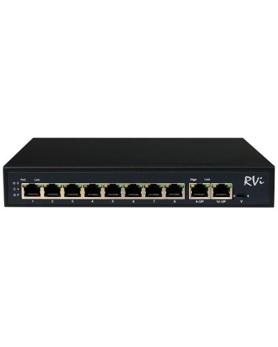 RVi-1NS08F-2T (1G). Коммутатор с питанием по PoE. RVi в Кемерово