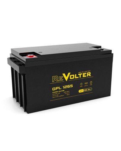 Revolter GPL 1265. Аккумулятор автомобильный герметичный свинцово-кислотный. Revolter в Кемерово