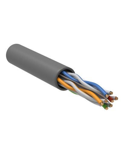 U/UTP, CAT 6, ZH нг(А)-HF, 4PR, 23AWG, INDOOR, SOLID, серый, 305 м, REXANT (01-0067). Кабель «витая пара» (LAN) для структурированных систем связи. Rexant в Кемерово