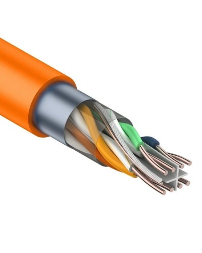 F/UTP, CAT 6, ZH нг(А)-HF, 4PR, 23AWG, INDOOR, SOLID, оранжевый, 305 м, REXANT (01-0151). Кабель «витая пара» (LAN) для структурированных систем связи. Rexant в Кемерово