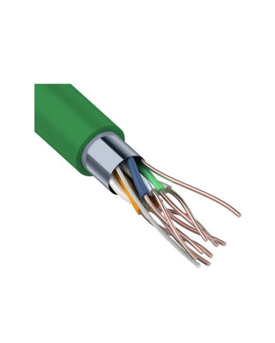 F/UTP, CAT 5e, нг(А)-LSLTx, 4х2х0,52мм, 24AWG, INDOOR, SOLID, зеленый, 305м REXANT (01-0161). Кабель «витая пара» (LAN) для структурированных систем связи. Rexant в Кемерово