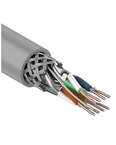 S/FTP, CAT 7, PVC, 4PR, 23AWG, INDOOR, SOLID, серый, 305 м, REXANT (01-0542). Кабель «витая пара» (LAN) для структурированных систем связи. Rexant в Кемерово