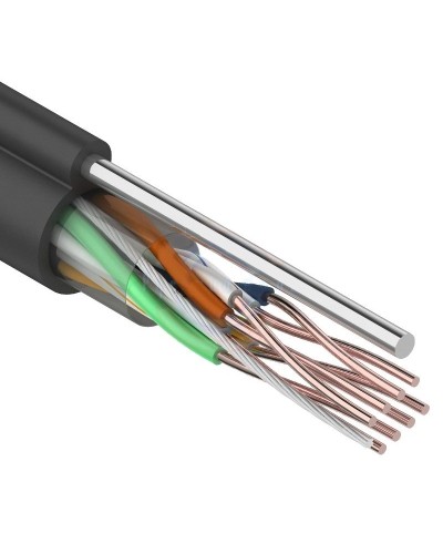 U/UTP 4PR 24AWG CAT5e 305м OUTDOOR+ТРОС*1 REXANT (01-0046). Кабель «витая пара» (LAN) для структурированных систем связи. Rexant в Кемерово