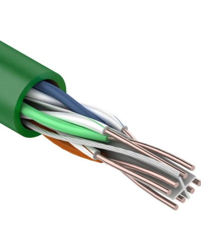 U/UTP, CAT 6, нг(А)-LSLTx, 4х2х0,575мм, 23AWG, INDOOR, SOLID, зеленый, 305м REXANT (01-0071). Кабель «витая пара» (LAN) для структурированных систем связи. Rexant в Кемерово