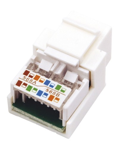 Модуль Keystone Jack RJ-45(8P8C), UTP, CAT 5e, тип 180 градусов, белый REXANT (03-1011). Модуль Keystone Jack. Rexant в Кемерово