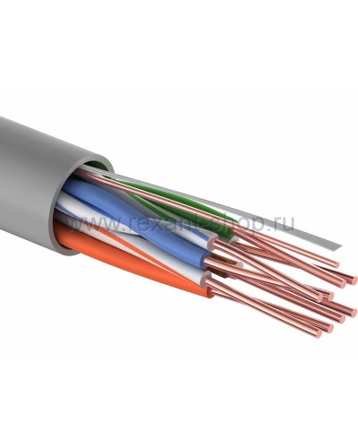 U/UTP 4PR, 24AWG, CAT5e, PVC, 100м REXANT (01-0043-100). Кабель «витая пара» (LAN) для структурированных систем связи. Rexant в Кемерово