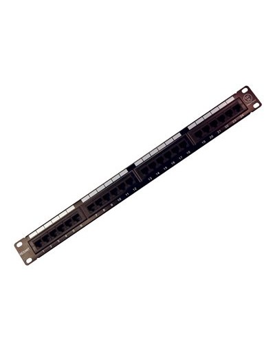 Коммутационная панель, 19", 1U, 24 порта RJ-45, категория 5e, UTP неэкранированная, черная Rexant (04-0021): Патч-панель 19" в Кемерово