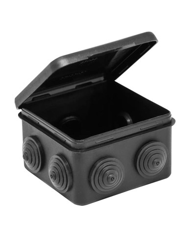 Коробка TYCO ОП 80х80х50мм откидная крышка УХЛ1 IP54 черный (67040МЧ). Коробка распределительная. RuVinil в Кемерово