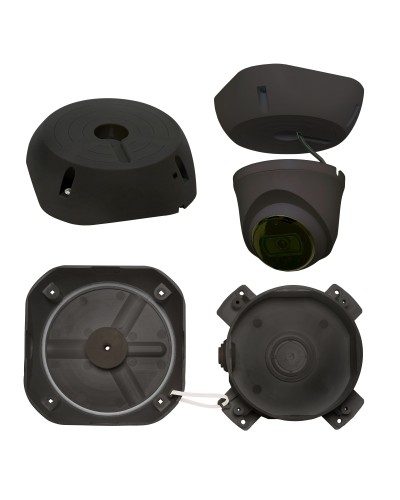МК-4 PRO (цвет черный). Монтажная коробка для крепления уличных видеокамер. SLT в Кемерово