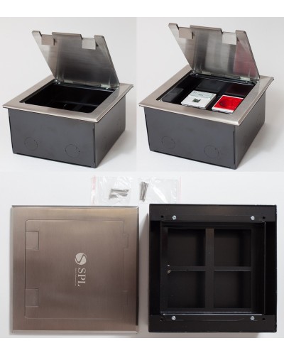 Люк на 4 поста (45х45), из нержавеющей стали, с коробкой, IP40 (300014). Люк. SPL в Кемерово