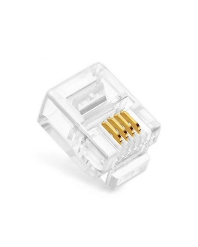 Коннекторы 6P4C (RJ-11) (100шт) (10-0227). Телефонный разъем 6P4C (RJ-11). SUPRLAN в Кемерово