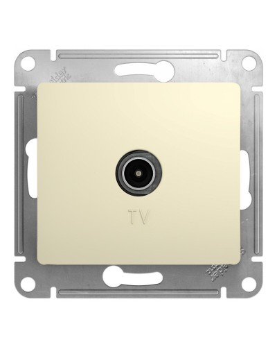 Glossa розетка TV антенна коннектор, 1-местная, скрытой установки, механизм, бежевый (GSL000293). Розетка TV антенна. Systeme Electric в Кемерово