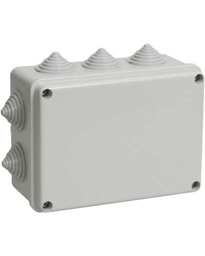 Коробка ОП 190х140х70мм, крышка, IP44, 10 гермовводов (SQ1401-1243). Распаячная коробка. TDM ЕLECTRIC в Кемерово