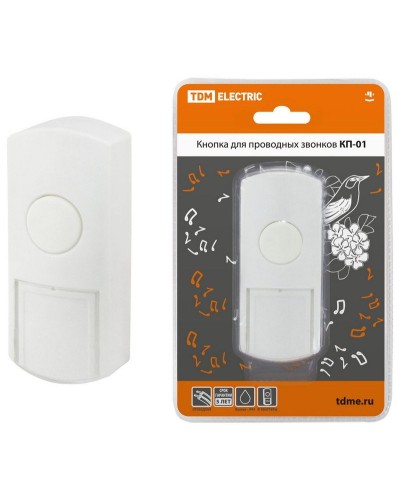 КП-01 (SQ1901-0019). Кнопка для проводных звонков. TDM ЕLECTRIC в Кемерово
