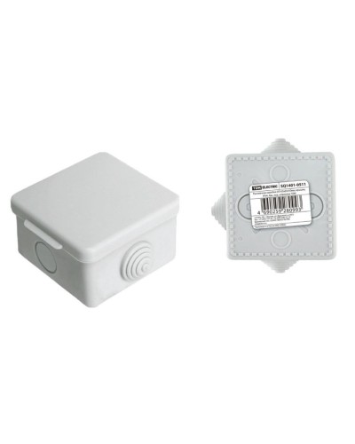 Коробка ОП 65х65х50мм, крышка, IP54, 4вх (SQ1401-0511). Распаячная коробка. TDM ЕLECTRIC в Кемерово