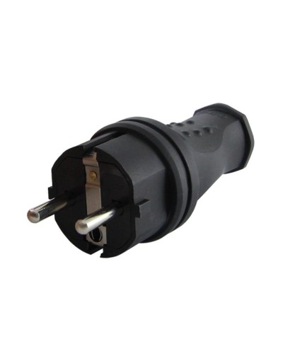 Вилка прямая 2Р+РЕ 16А 250В IP44 (SQ0612-0031). Вилка прямая каучук. TDM ЕLECTRIC в Кемерово