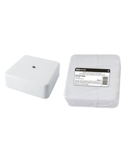 Коробка КР 75х75х28 ОП белая, IP40, с клеммной колодкой (SQ1401-0906). Распаячная коробка. TDM ЕLECTRIC в Кемерово