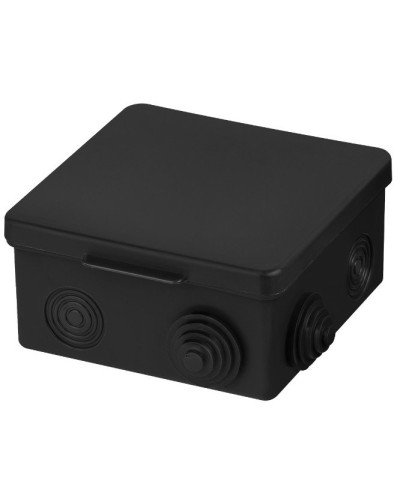 Распаячная коробка ОП 100х100х55мм, крышка, IP54, 8вх., черная TDM (SQ1401-0913). Распаячная коробка ОП. TDM ЕLECTRIC в Кемерово