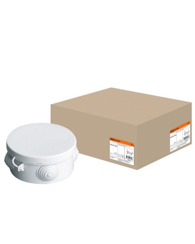 Коробка ОП D85х40мм, крышка, IP54, 4вх. (SQ1401-0502). Распаячная коробка. TDM ЕLECTRIC в Кемерово